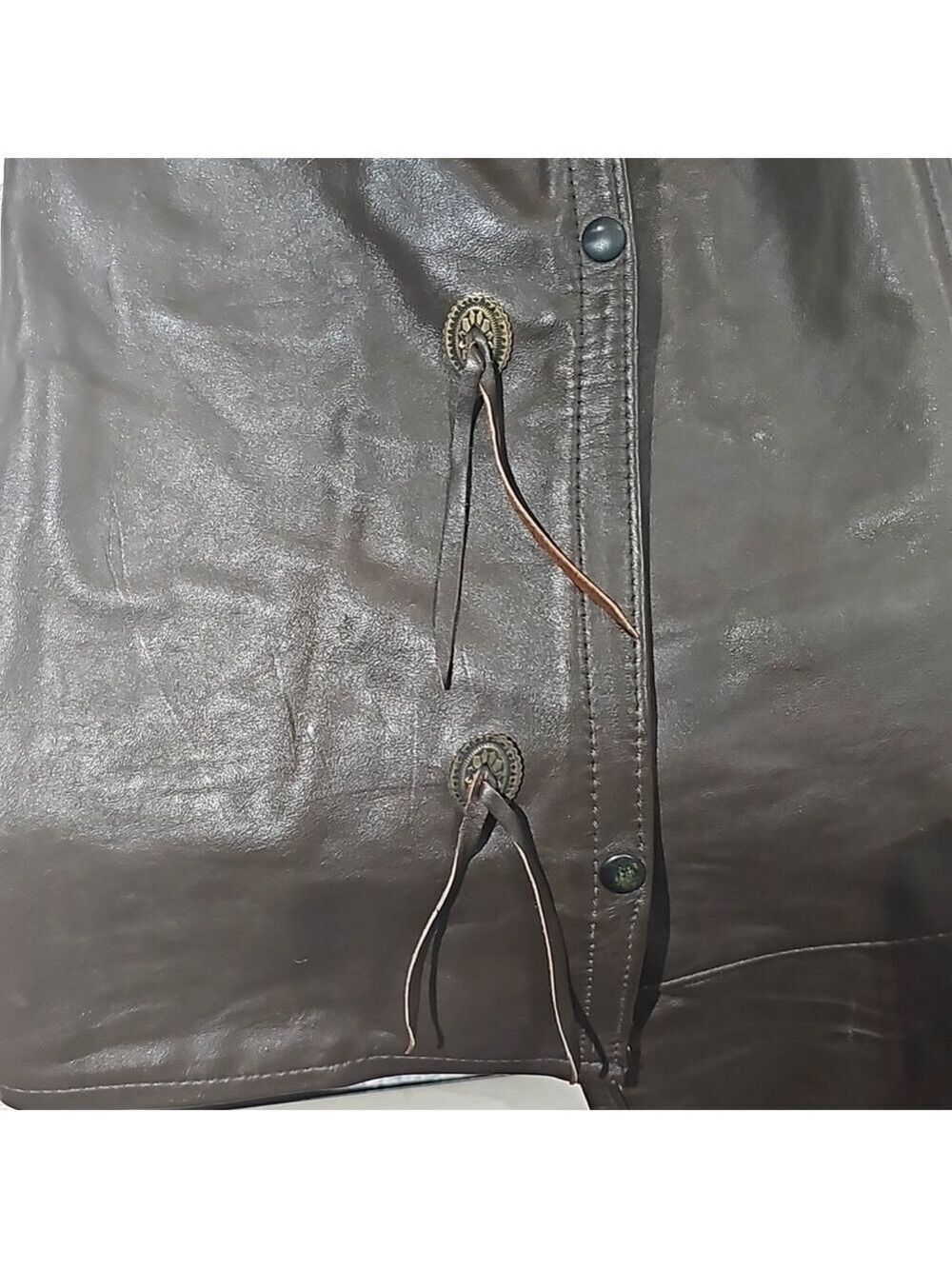 Leather Riding Chaps Custom Purple Chocolate Brown - Picture 2 of 8